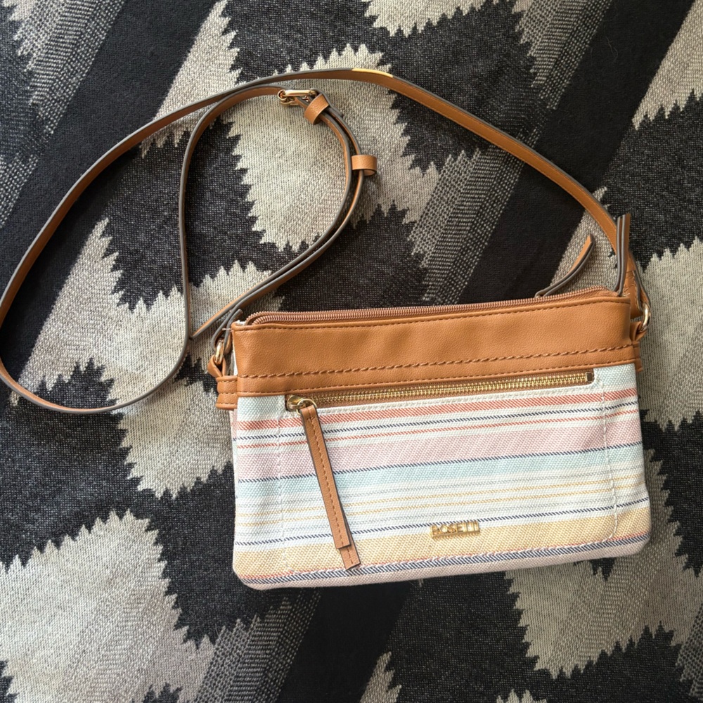 Rosetti Multicolor Striped Crossbody Bag